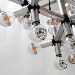 Mid-Century Modern Robert Haussmann Atomic Suspension Lamp, Switzerland, 1969