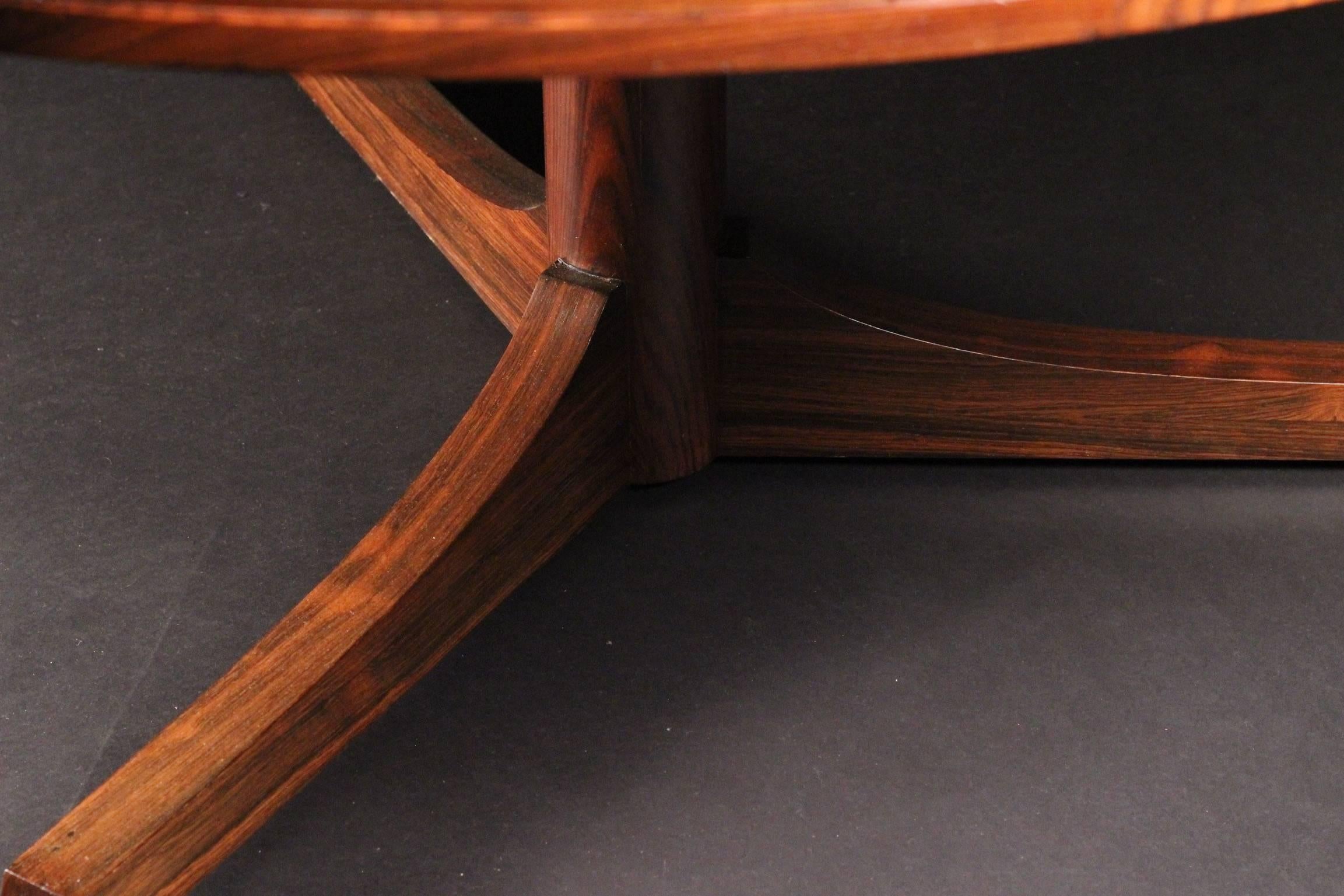 Mid-Century Modern Rosewood Dining Table by Archie Shine 1