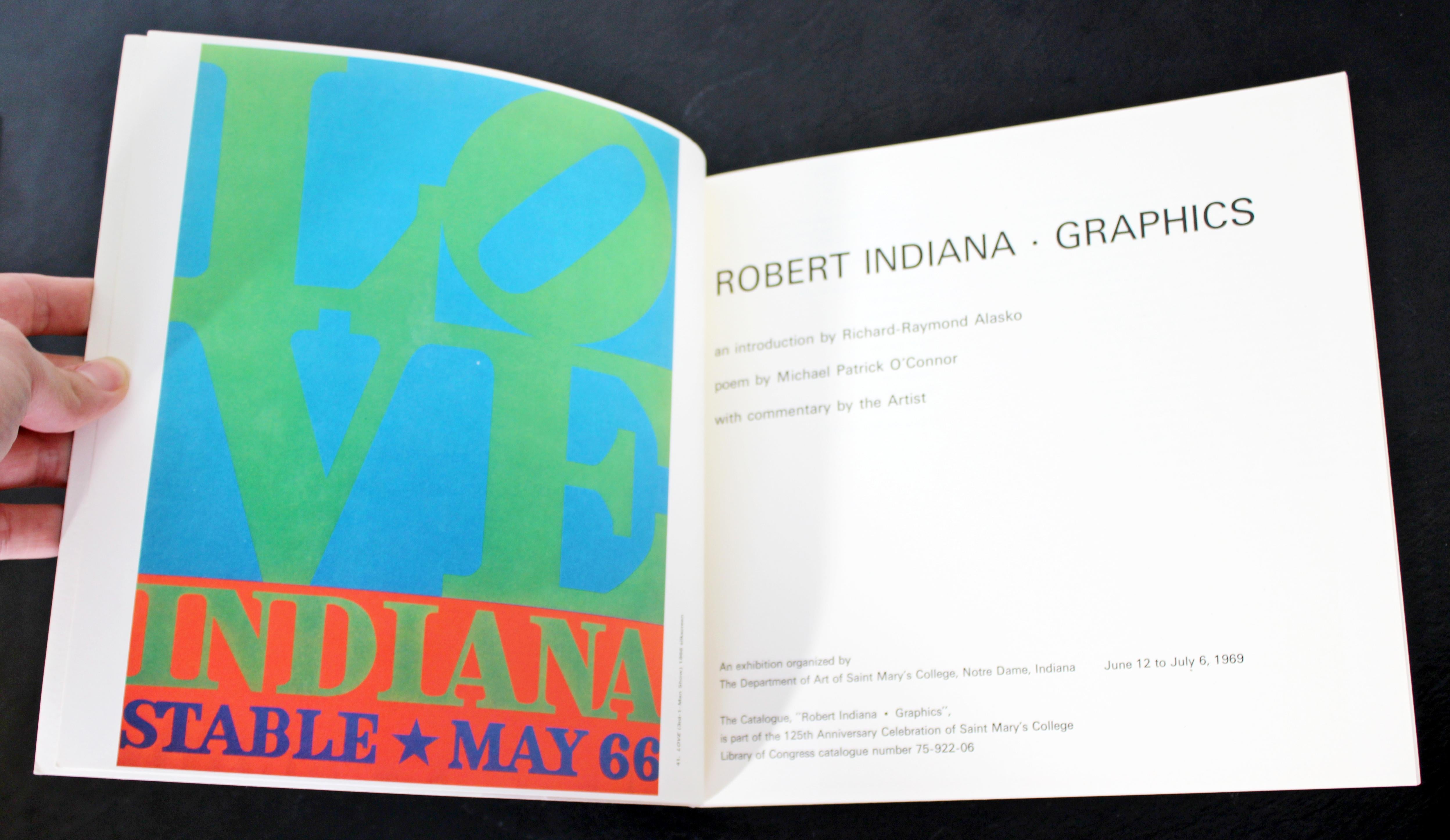 American Mid-Century Modern Robert Indiana Prints Posters Art Book, 1961-1969