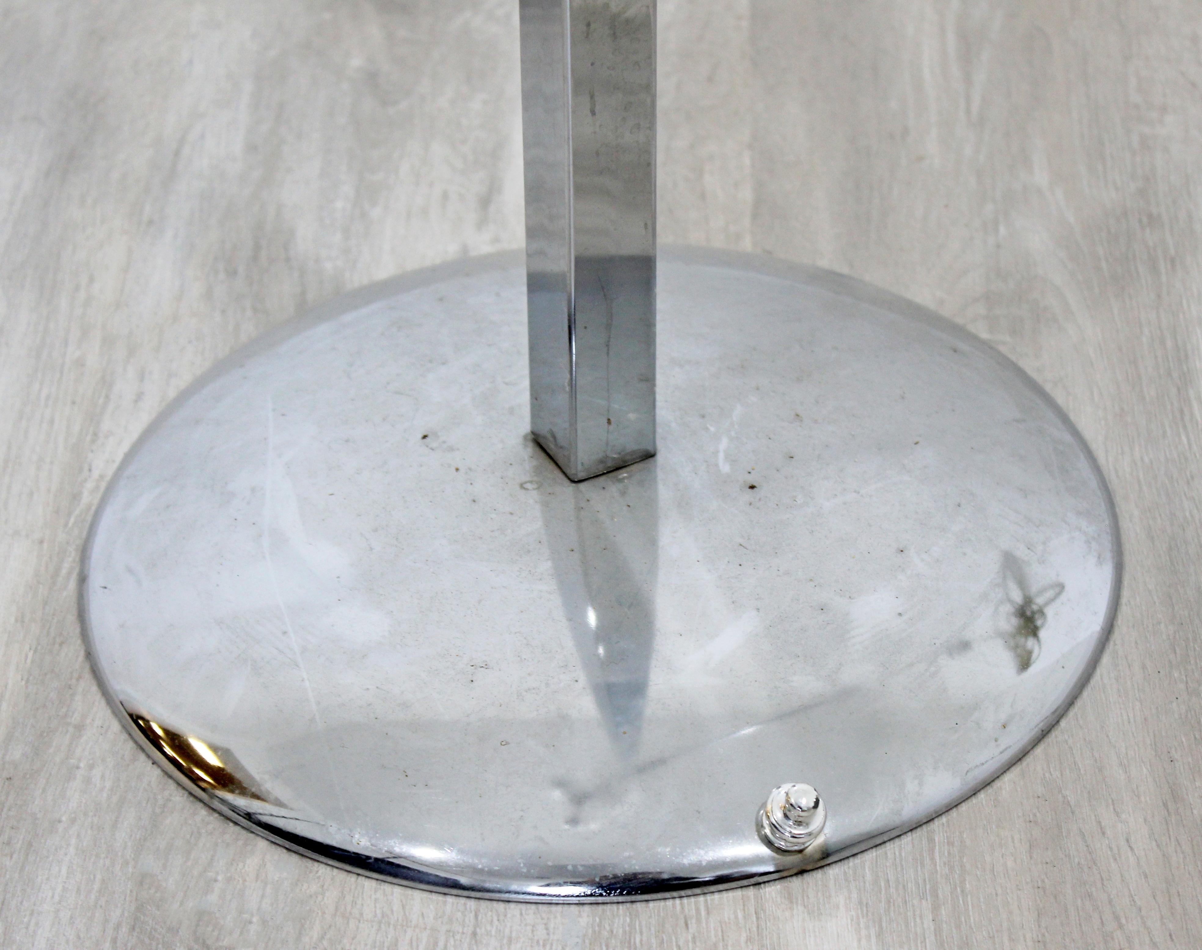 Mid-Century Modern Robert Sonneman Adjustable 3-Arm Globe Chrome Floor Lamp 3