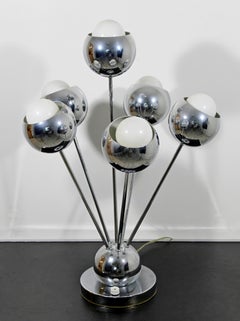 Mid-Century Modern Robert Sonneman Chrome Sputnik 6-Arm Table Lamp, 1970s