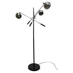 Mid Century MODERN Robert Sonneman FLOOR LAMP - Adjustable 3 Arm “Eyeball" Lamp