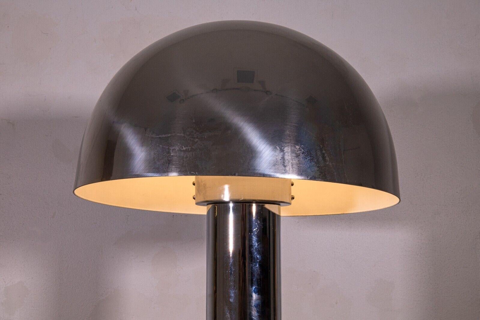 Mid-Century Modern Mid Century Modern Robert Sonneman For Laurel Chrome Mushroom Floor Lamp