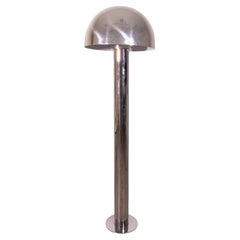 Mid Century Modern Robert Sonneman For Laurel Chrome Mushroom Floor Lamp