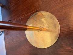 Mid century modern Robert Sonneman style 3 globe brass floor lamp, circa 1960s
