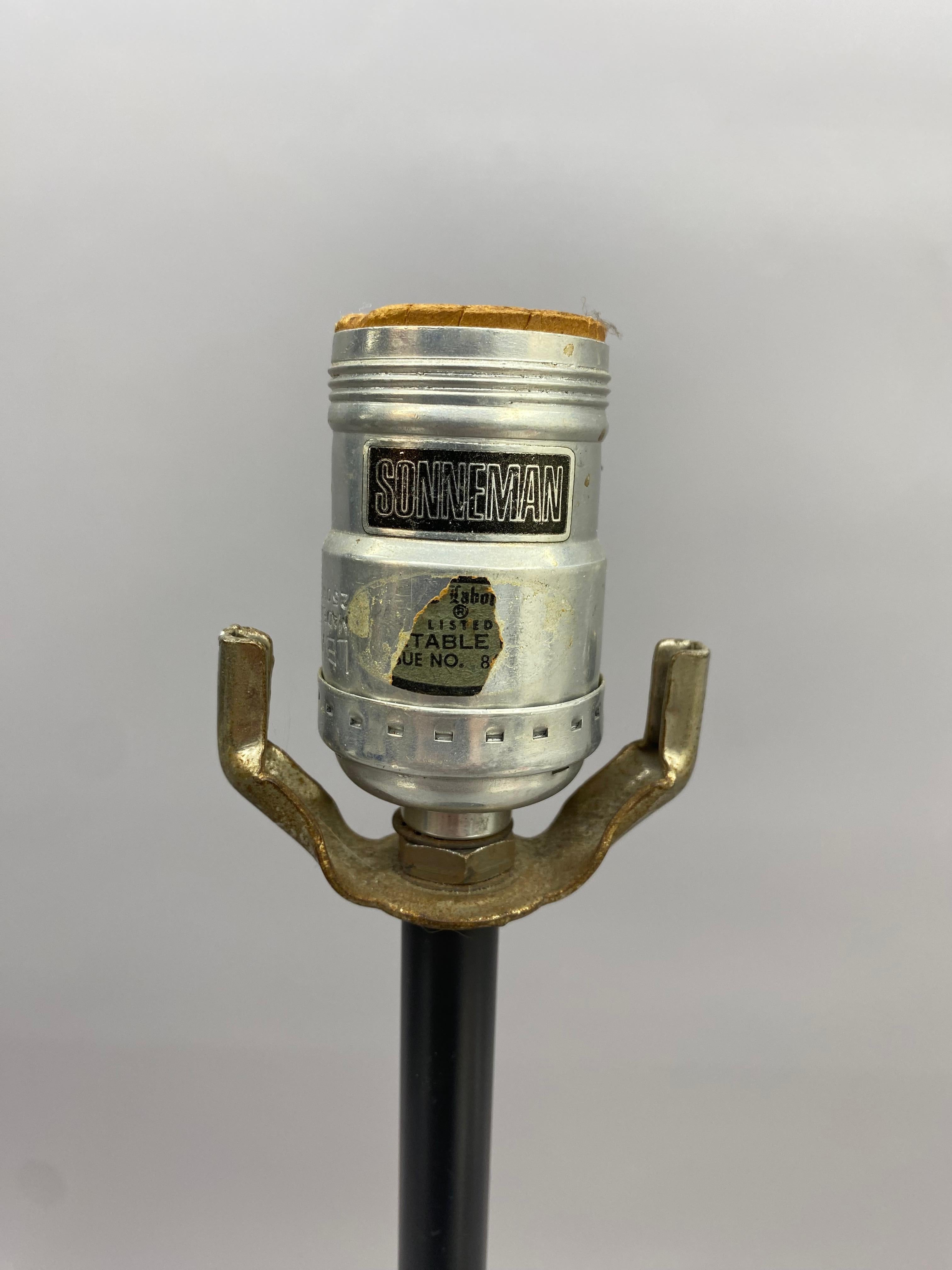 Mid-20th Century Mid Century Modern Robert Sonneman Tear Drop Table Lamp For Sale