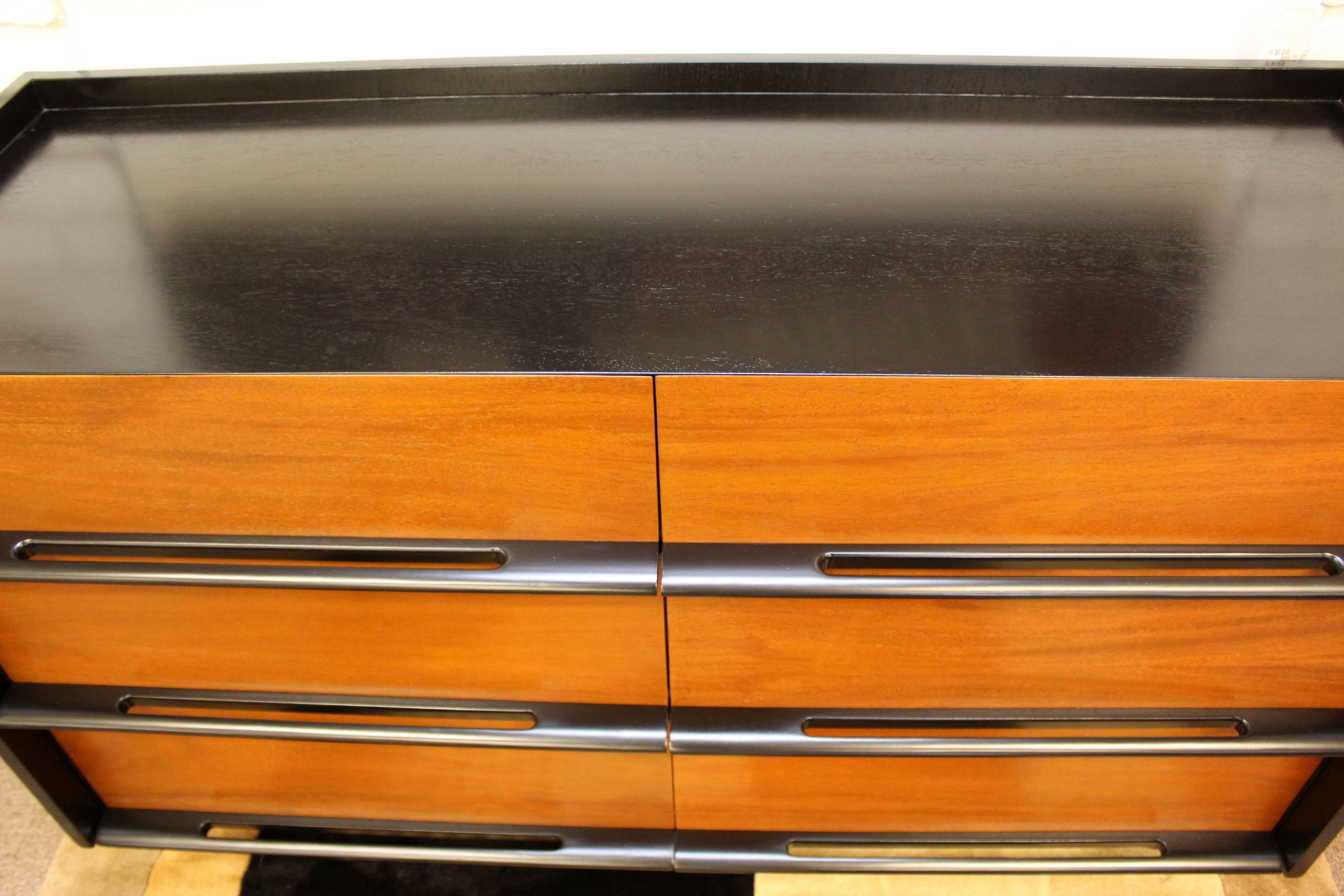 Mid-Century Modern Robinson 6 Drawer Dresser Credenza Saarinen Era, 1950s 1
