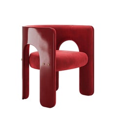 Mid-Century Style Robusta Chair with a Lacquered Arched Frame by Mavo Atelier