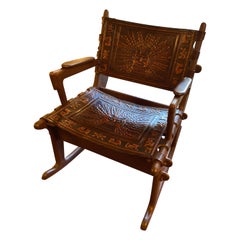 Chaise à bascule moderne du milieu du siècle dernier par Angel Pazmino
