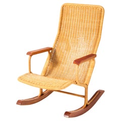Mid-Century Modern Rocking Chair by Dirk van Sliedregt for Gebroeders Jonkers