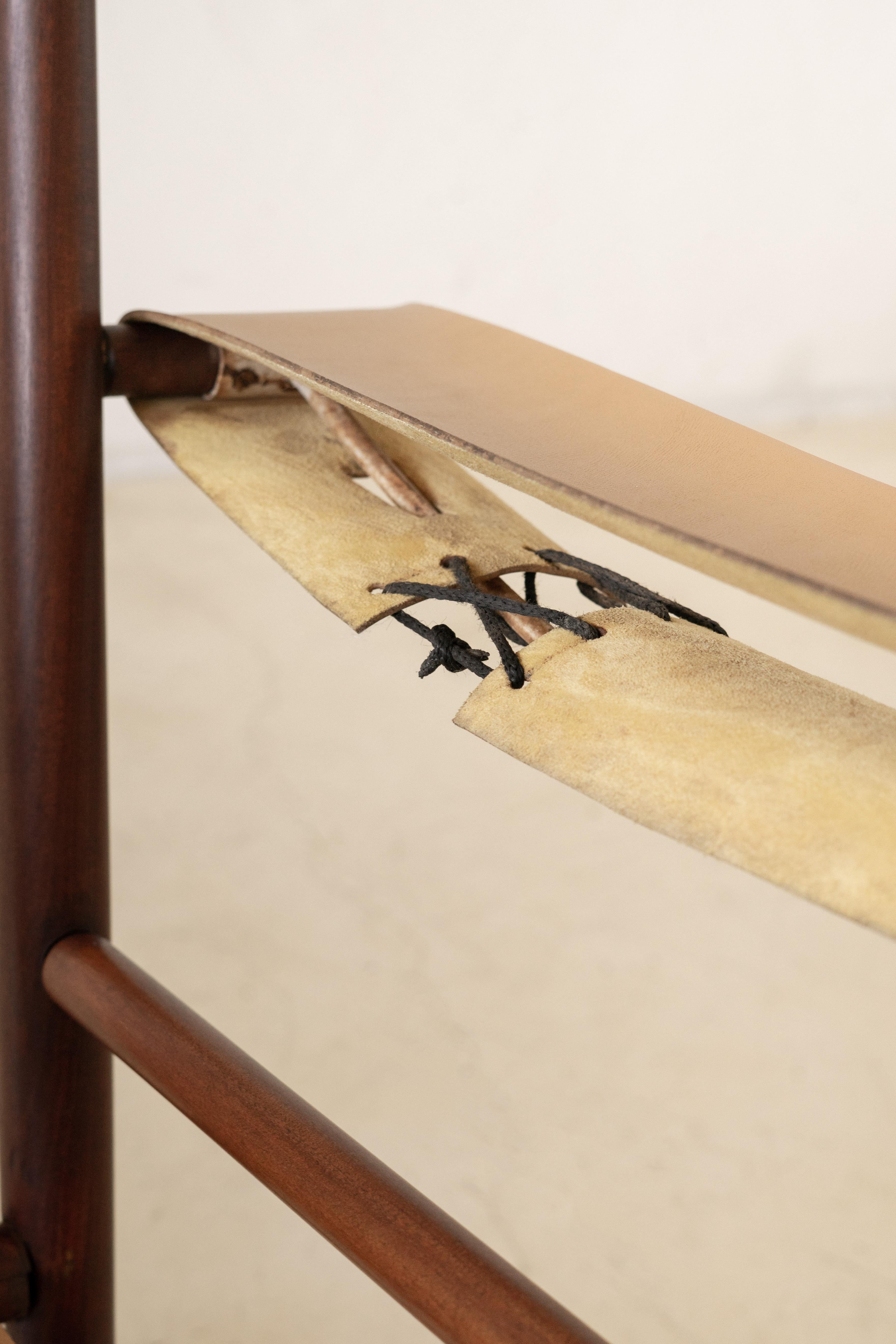 Sedia a dondolo, Tenreiro, Design di metà secolo, Design brasiliano, Palissandro, anni '40 in vendita 4
