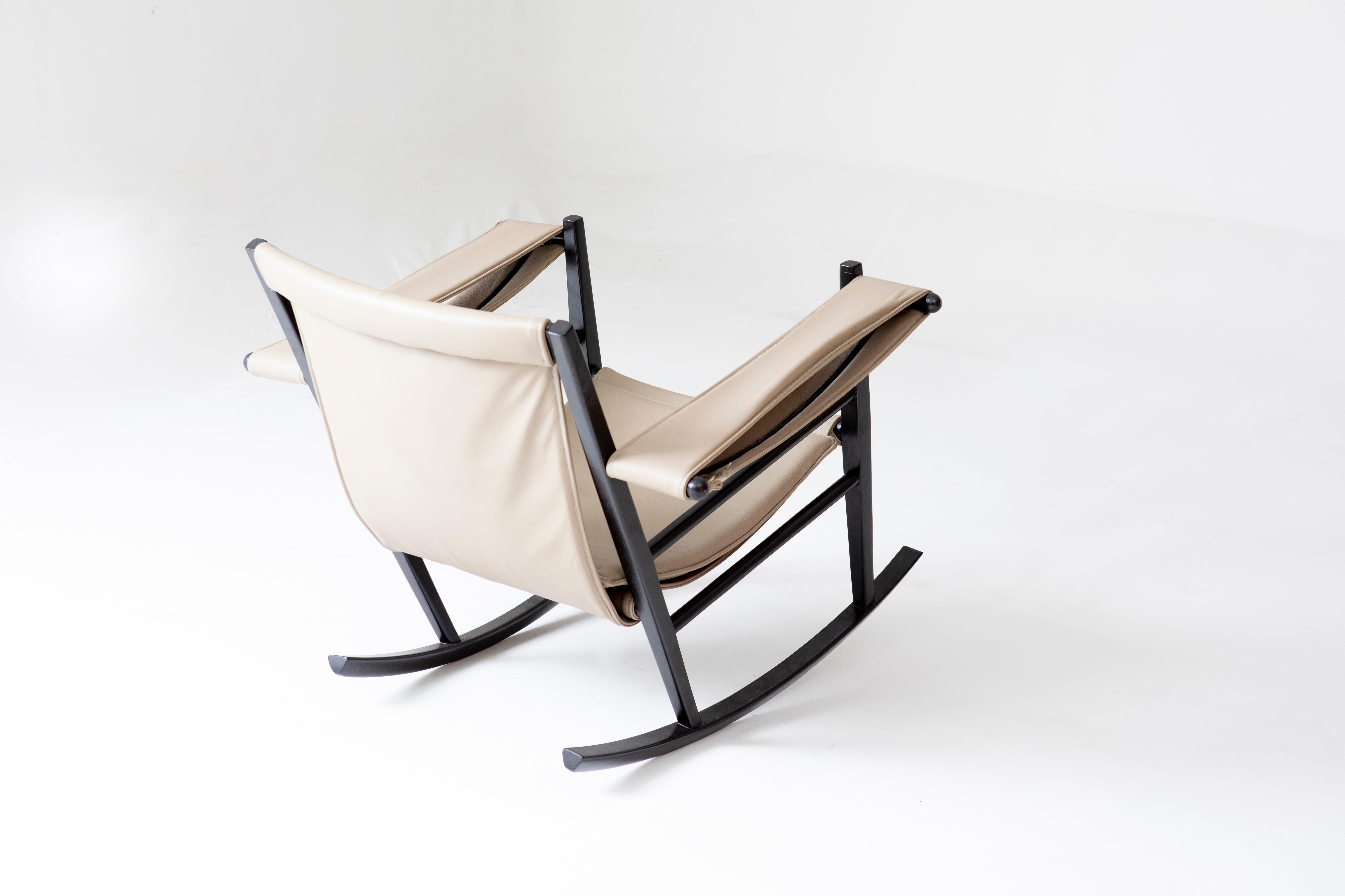 Mid-Century Modern Rocking Chair by Joaquim Tenreiro, 1950s For Sale 5
