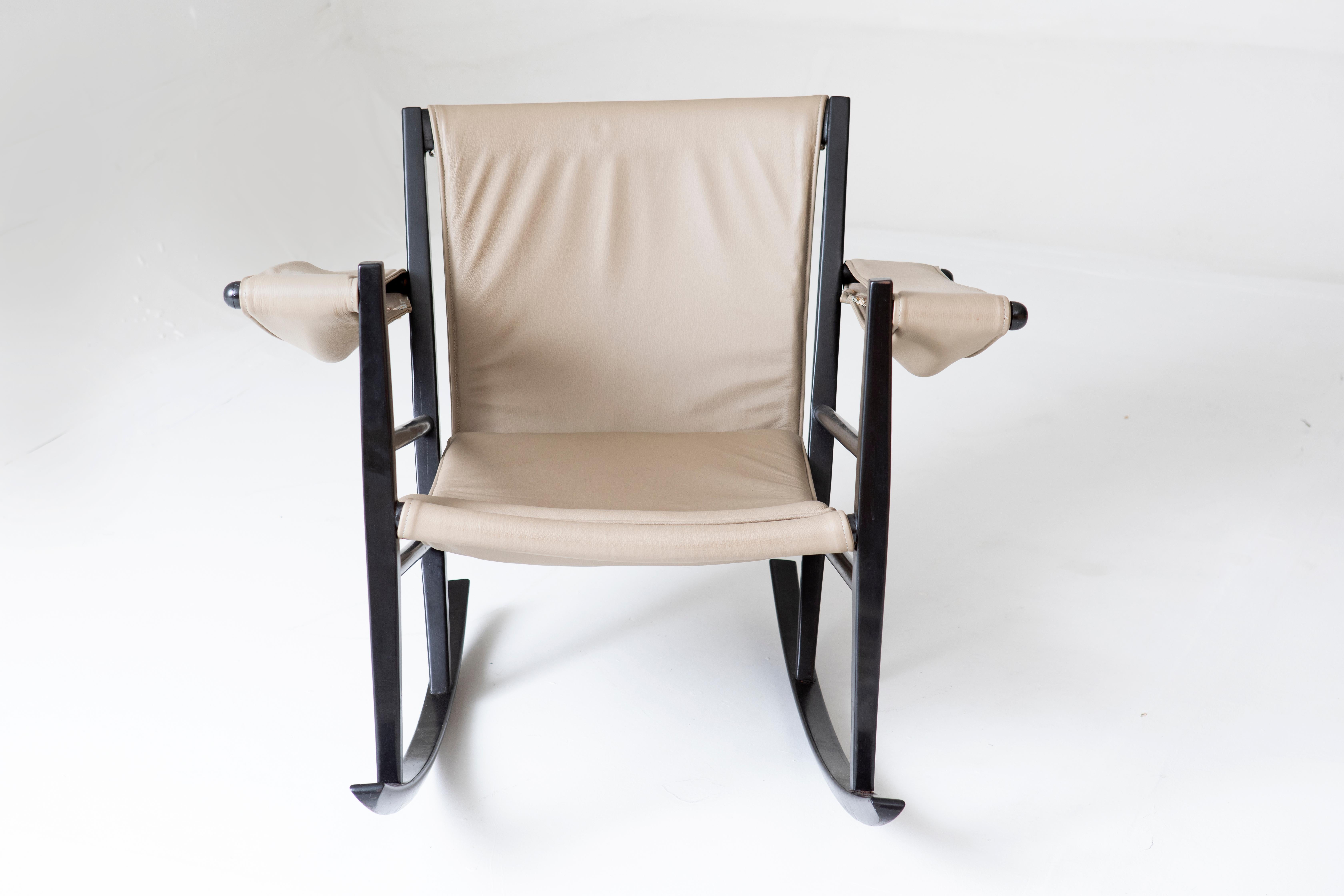 Brazilian Mid-Century Modern Rocking Chair by Joaquim Tenreiro, 1950s For Sale