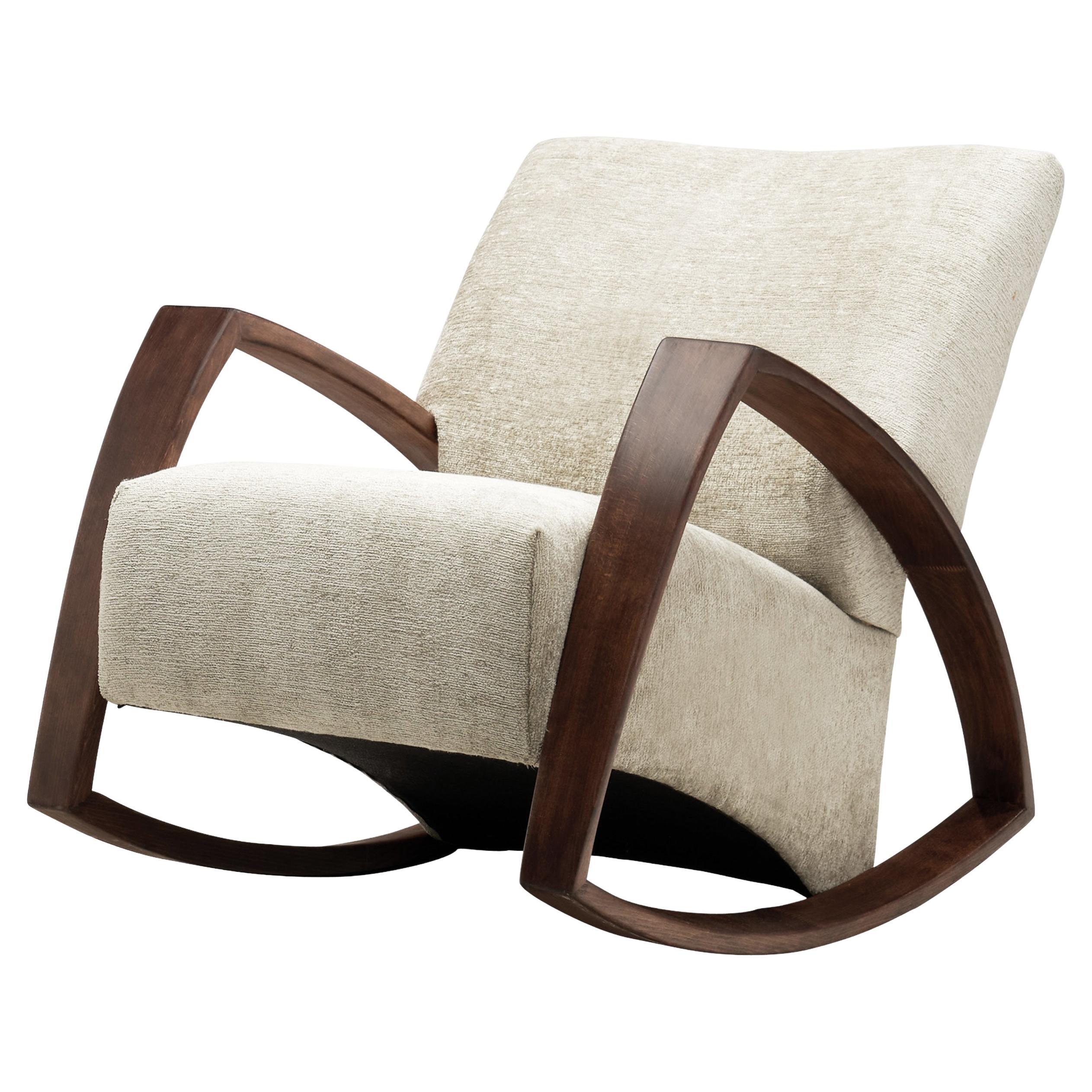 Mid-Century Modern Rocking Chair, Europe Mid-20th Century For Sale