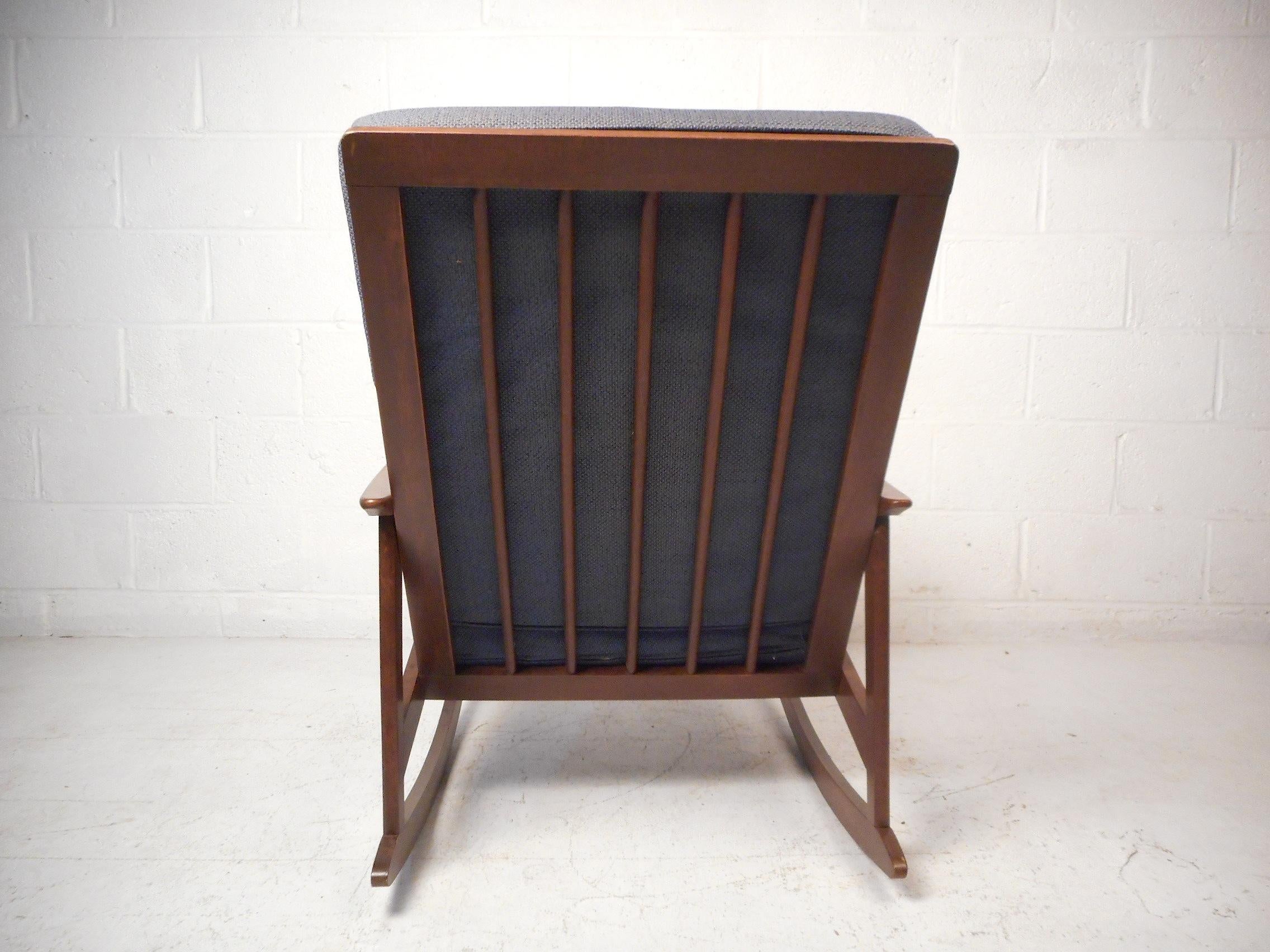 vintage mid century modern rocking chair