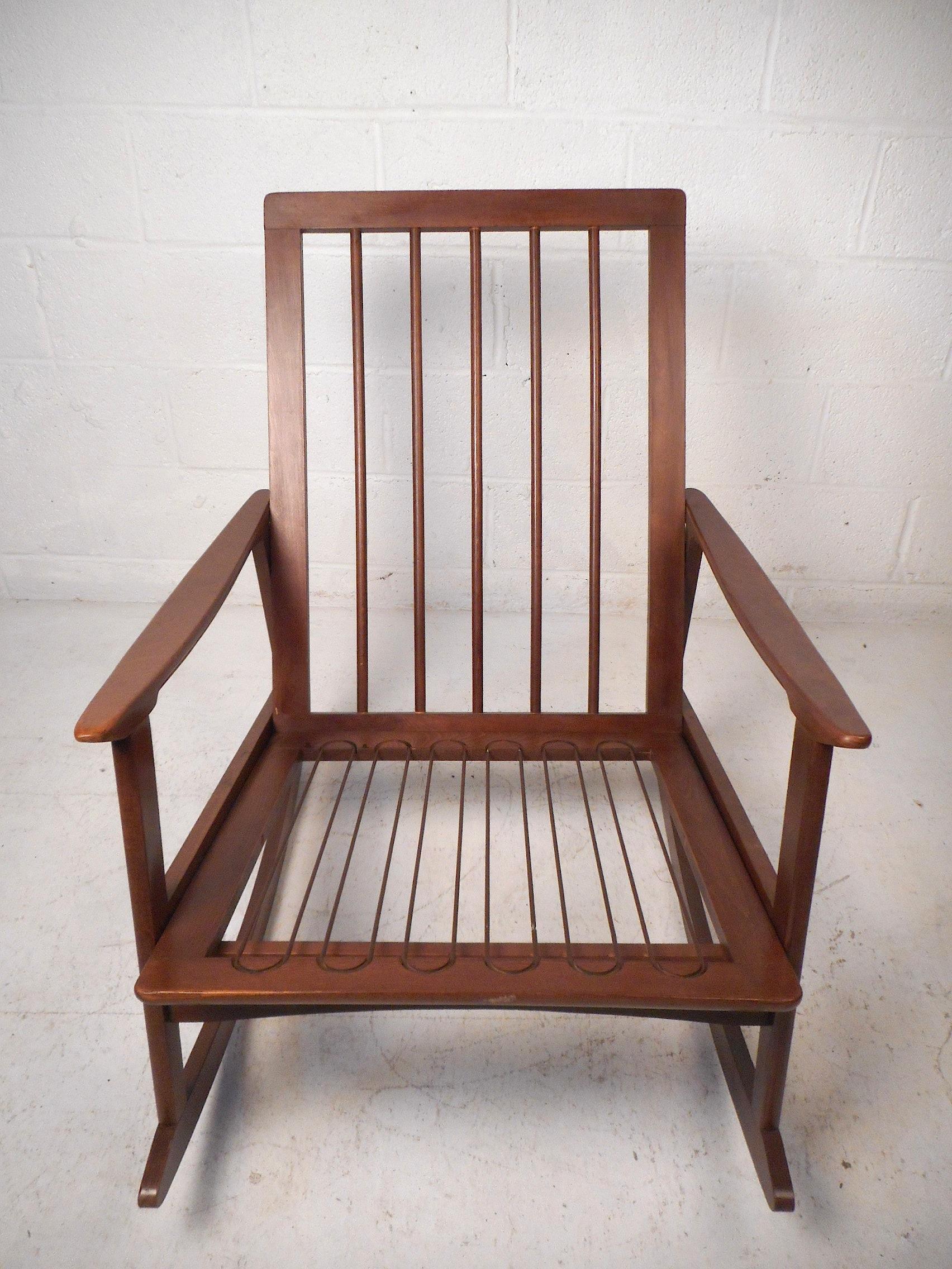 mid century modern rocking chair
