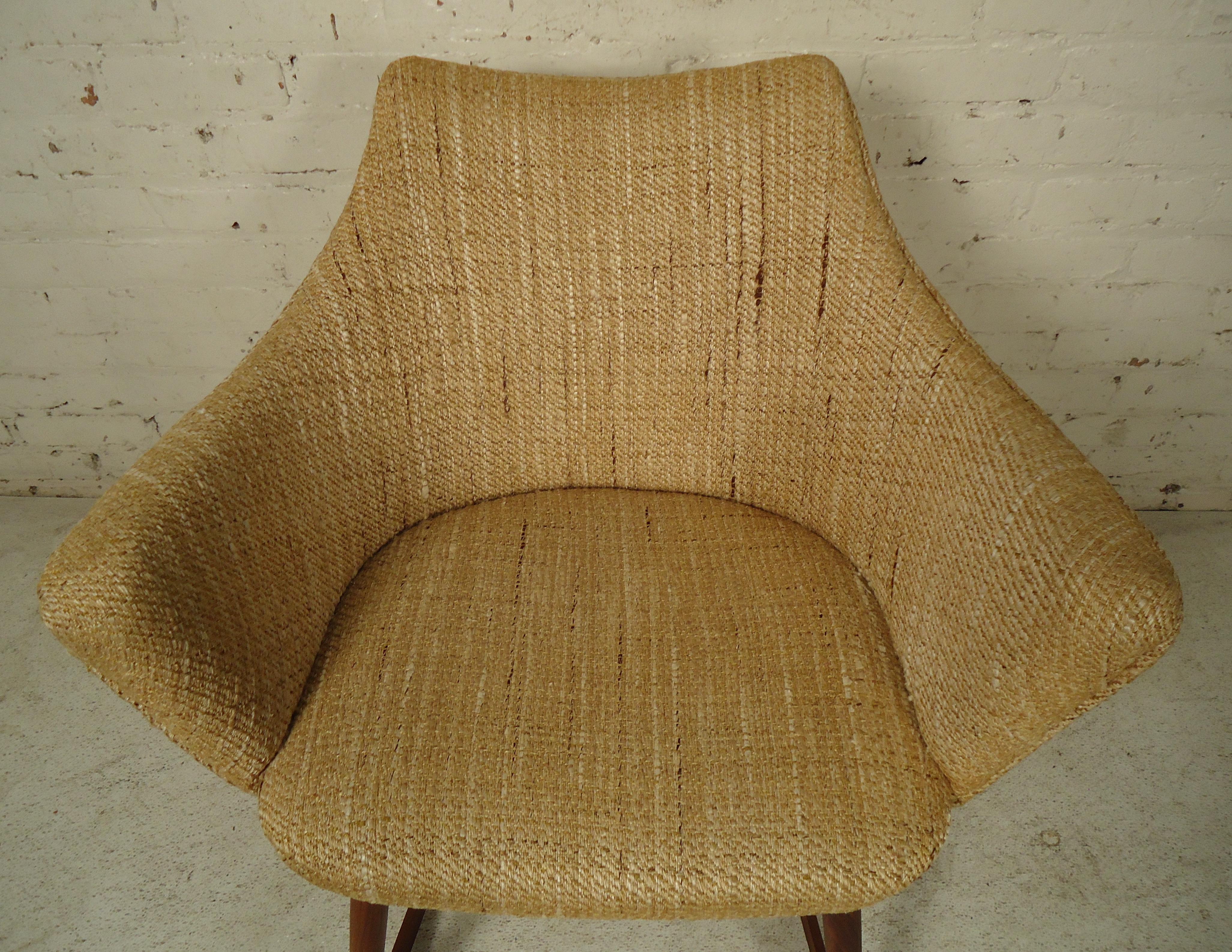 American Vintage Adrian Pearsall Rocking Tub Chair by Craft Associates