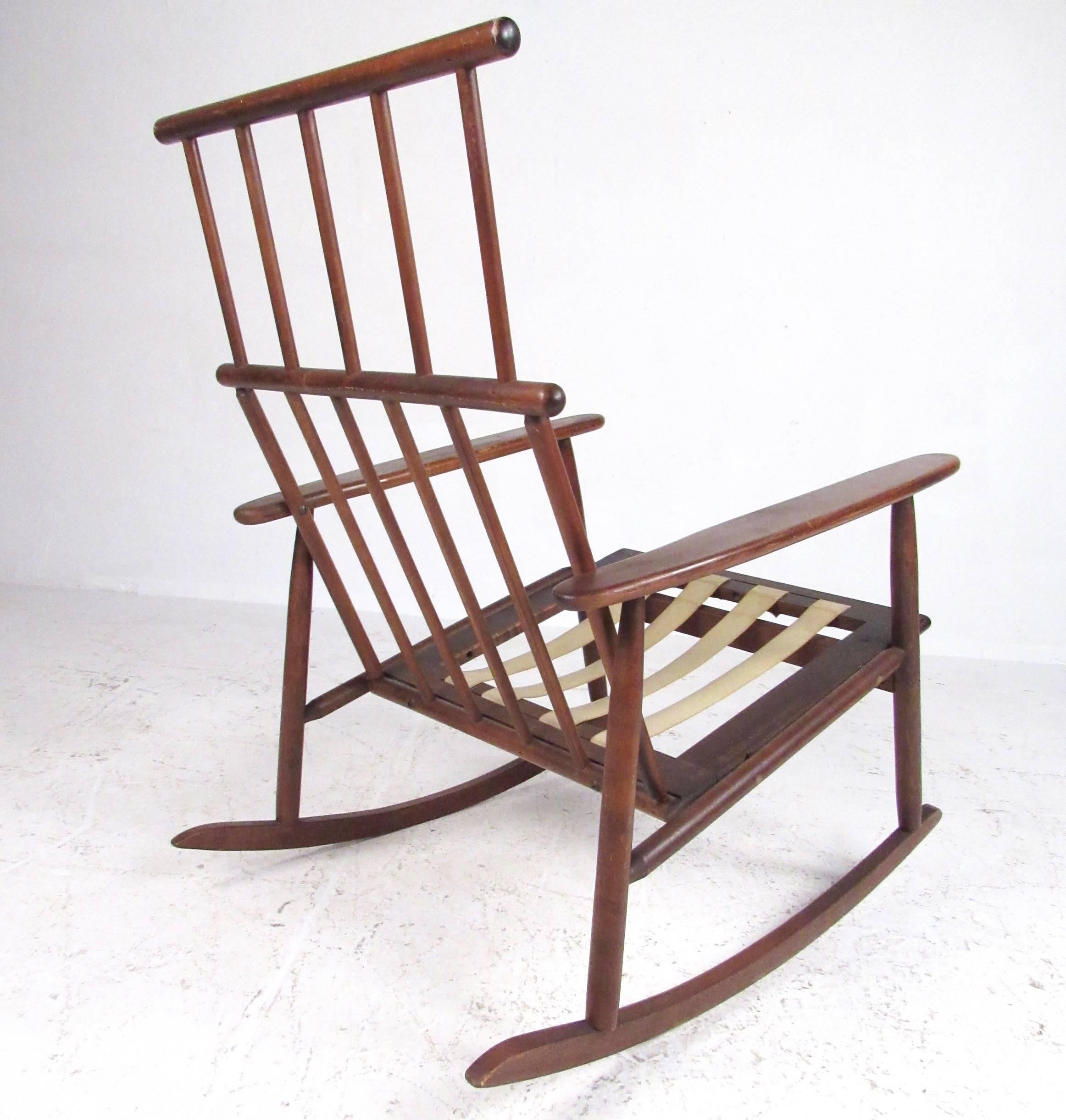 Scandinavian Modern Mid-Century Modern Rocking Chair For Sale