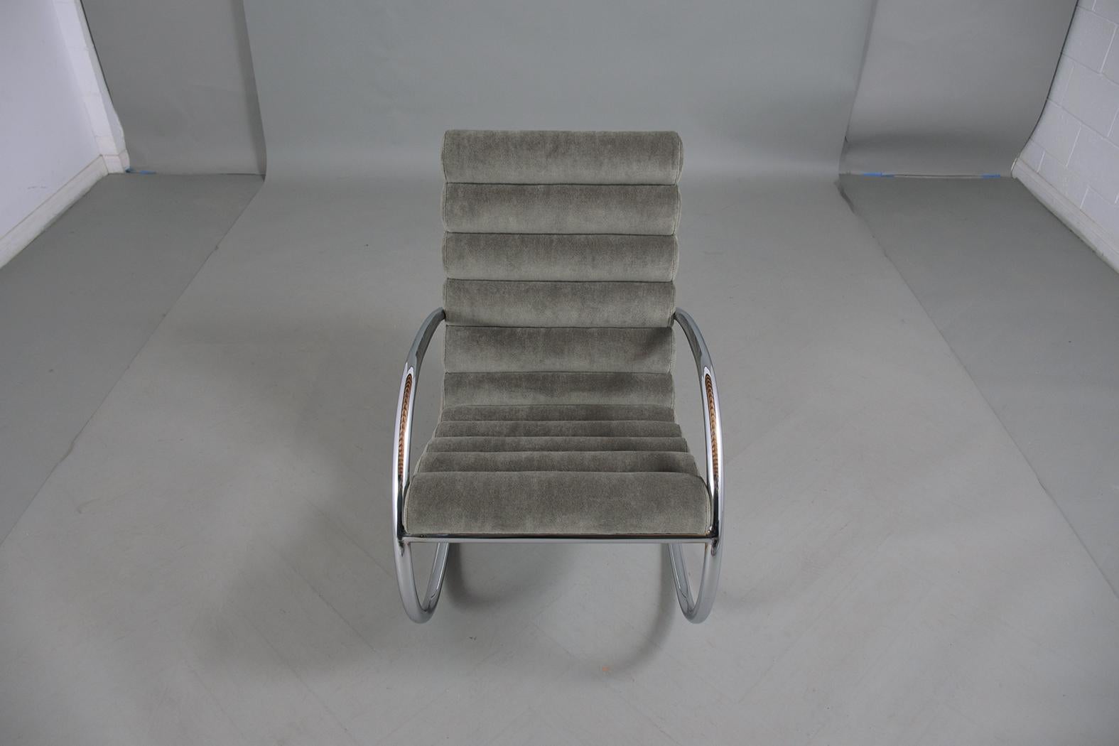 Mid-20th Century Mid-Century Modern Chrome Rocking Chair