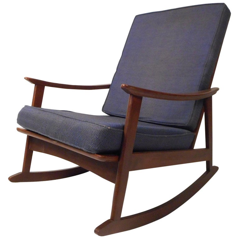 Mid-Century Modern Rocking Chair For Sale at 1stDibs mid century