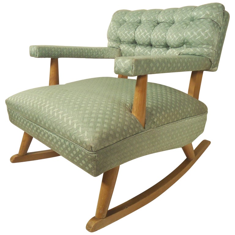 Mid-Century Modern Rocking Chair For Sale at 1stdibs
