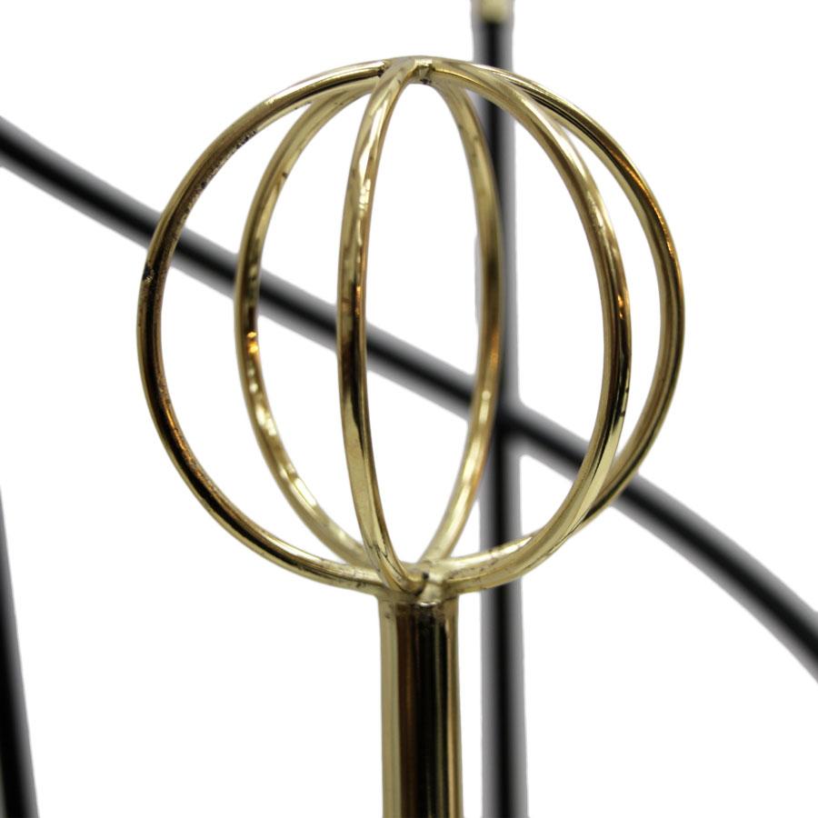 Mid-Century Modern Roger Feraud Metal and Brass French Coat Rack In Good Condition In Madrid, ES