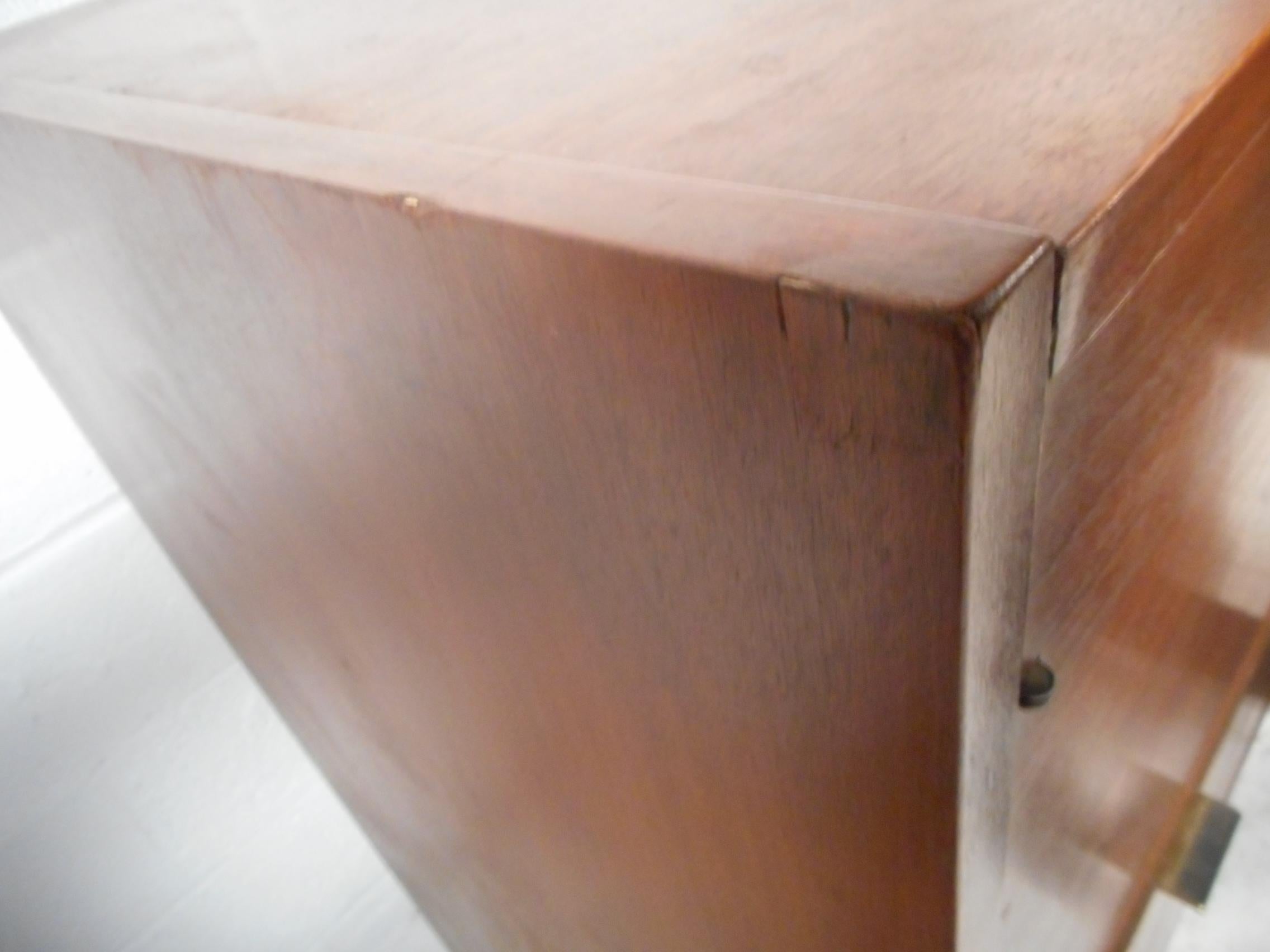 Mid-Century Modern Roll Top Secretary Desk by Hooker 2