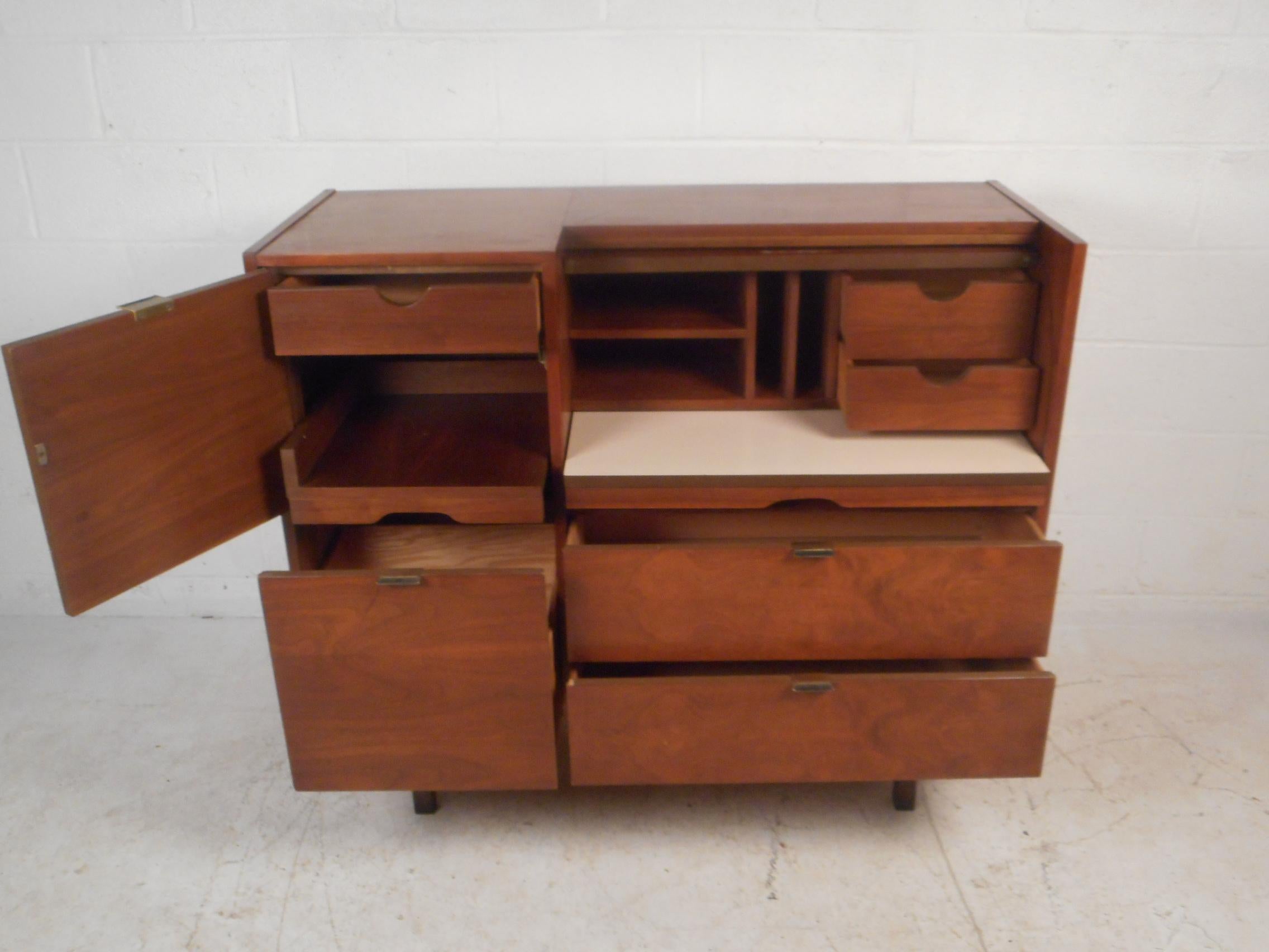 mid century secretary desk