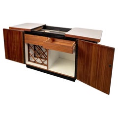 Mid-Century Modern Rolling Bar