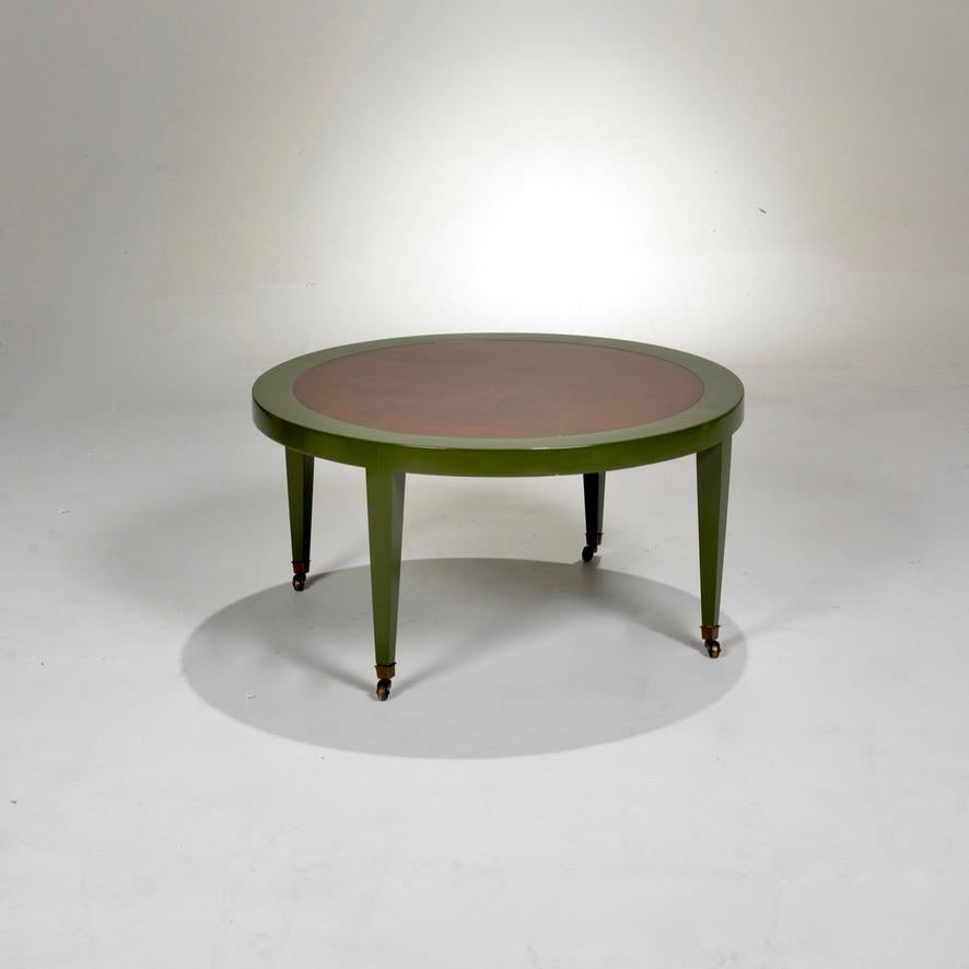 Mid-Century Modern Rolling Cocktail Table by Dunbar In Good Condition In Los Angeles, CA