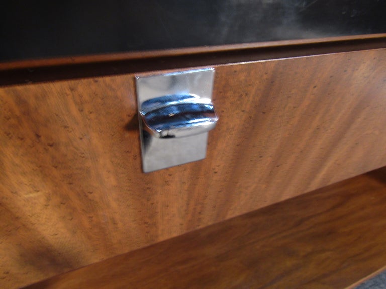 MidCentury Modern Rolling Console Table by J.B. Van Sciver For Sale at