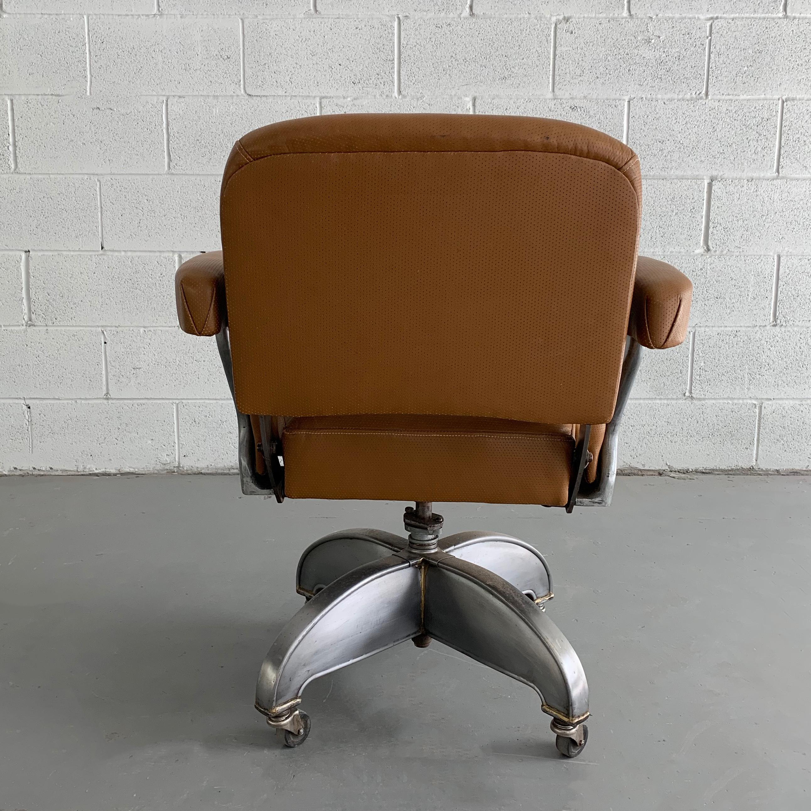 rolling leather chair