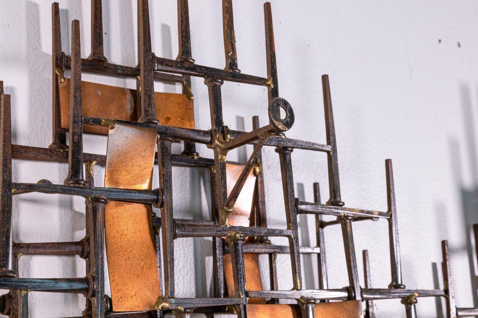 Mid-Century Modern Ron Schmidt Brutalist Nail Sculpture 1