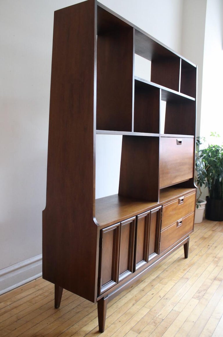 MidCentury Modern Room Divider Shelving Unit For Sale at 1stdibs