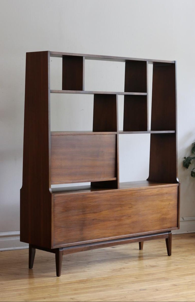 MidCentury Modern Room Divider Shelving Unit For Sale at 1stDibs