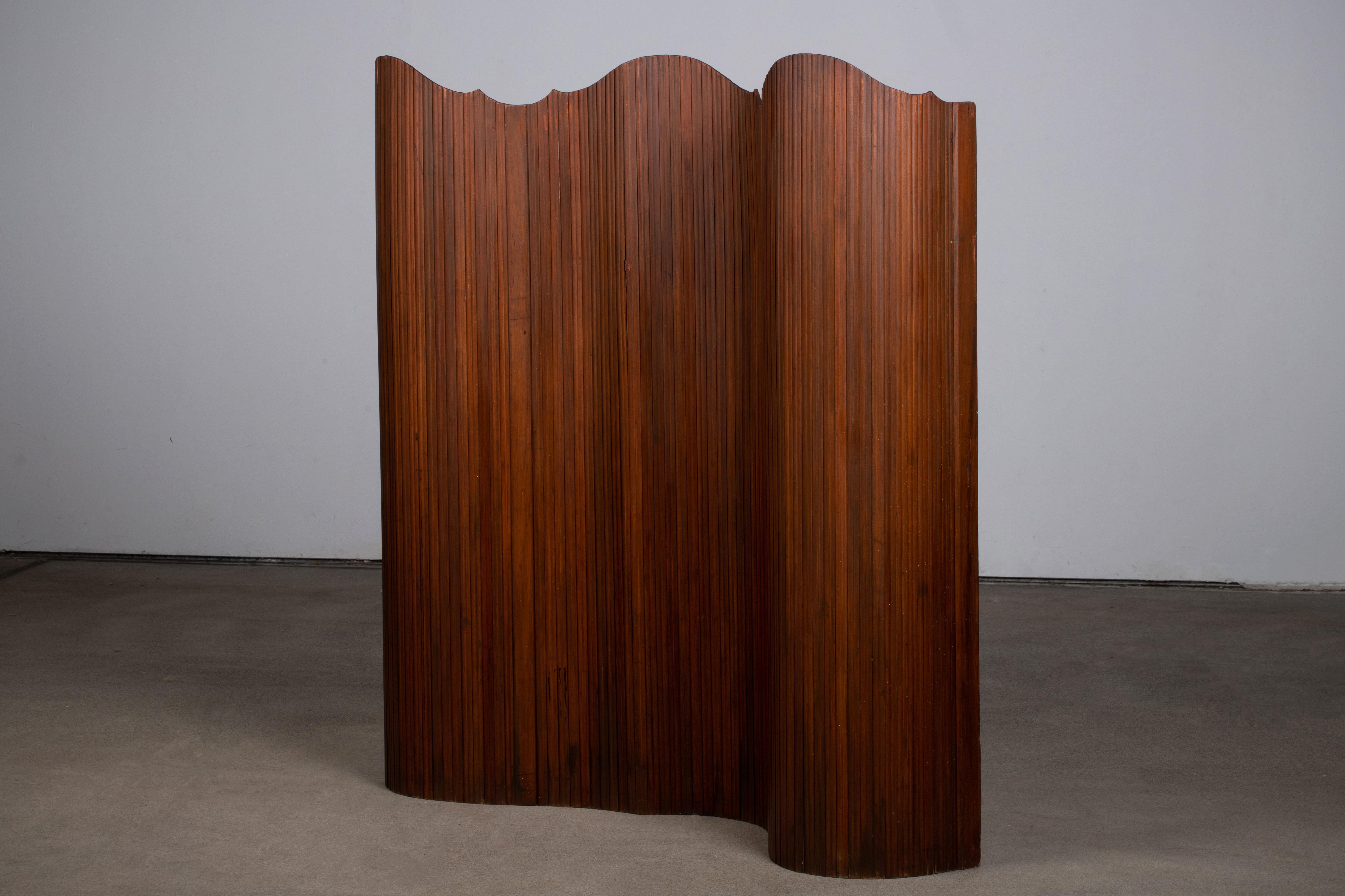 Mid-Century Modern Room Screen Baumann Fils & Cie Paravent Divider, France 5