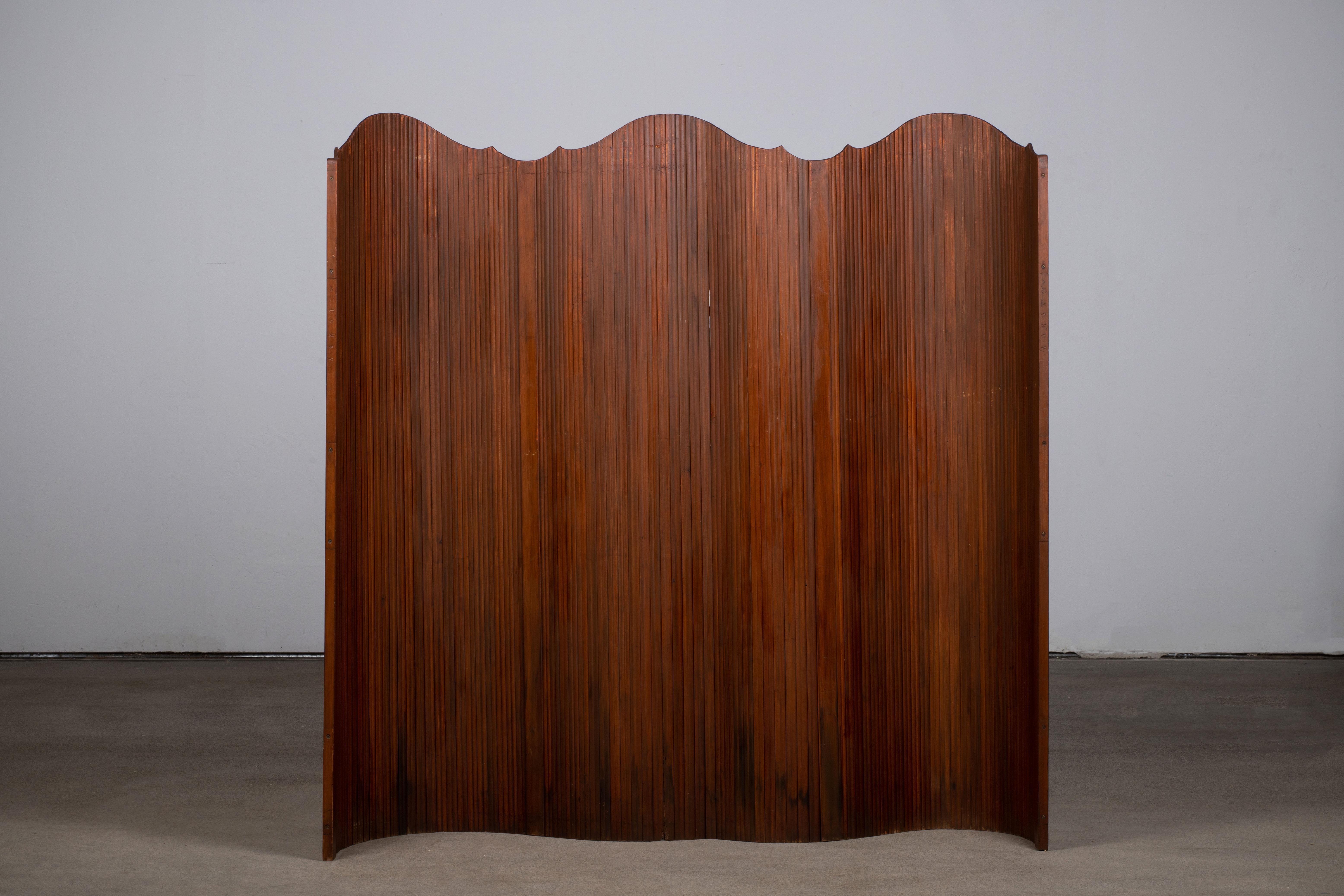 Mid-Century Modern Room Screen Baumann Fils & Cie Paravent Divider, France In Fair Condition In Kaštel Sućurac, Splitsko-dalmatinska županija