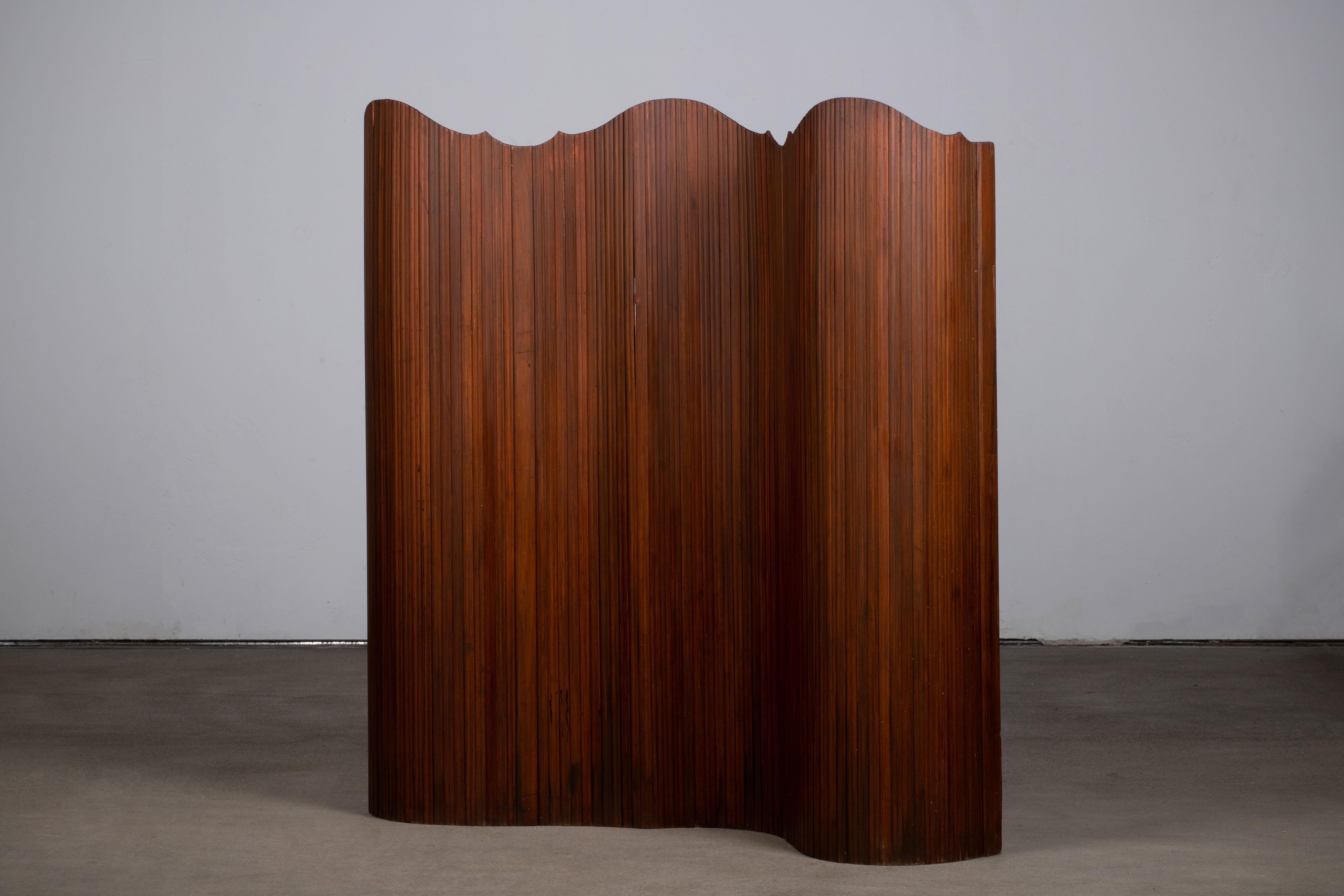 Mid-Century Modern Room Screen Baumann Fils & Cie Paravent Divider, France 2