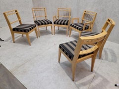 Mid Century Modern Rope Back Dining Chairs By Edward Wormley for Drexel (6)