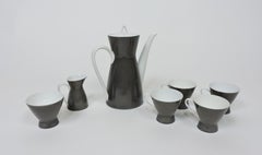 Mid-Century Modern Rosenthal Raymond Loewy Form 2000 Coffee Set Secunda Grau