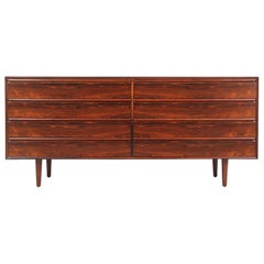Mid-Century Modern Rosewood 8-Drawer Dresser by Westnofa
