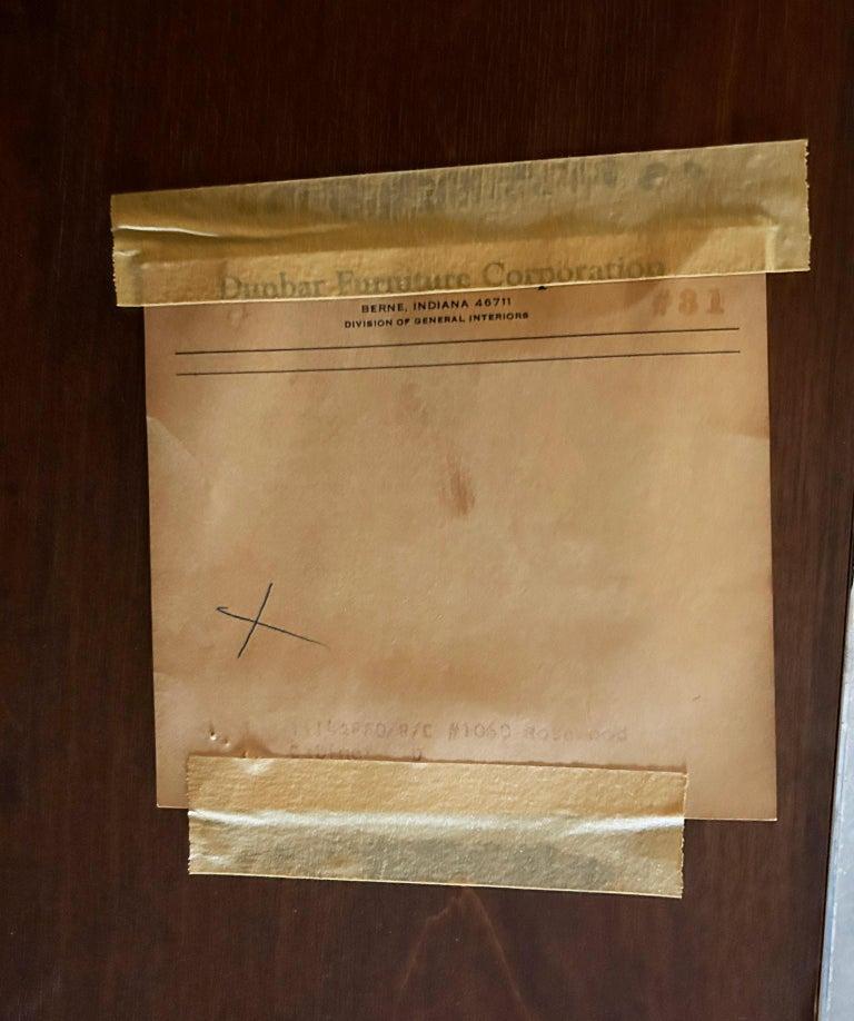 Aparador moderno de mediados de siglo de palisandro y cromo de Roger Sprunger Dunbar en venta 4