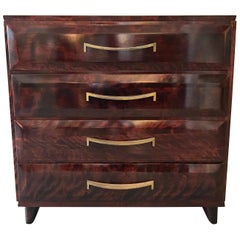 Mid-Century Modern Rosewood and Mahogany Dresser Chest Drawers
