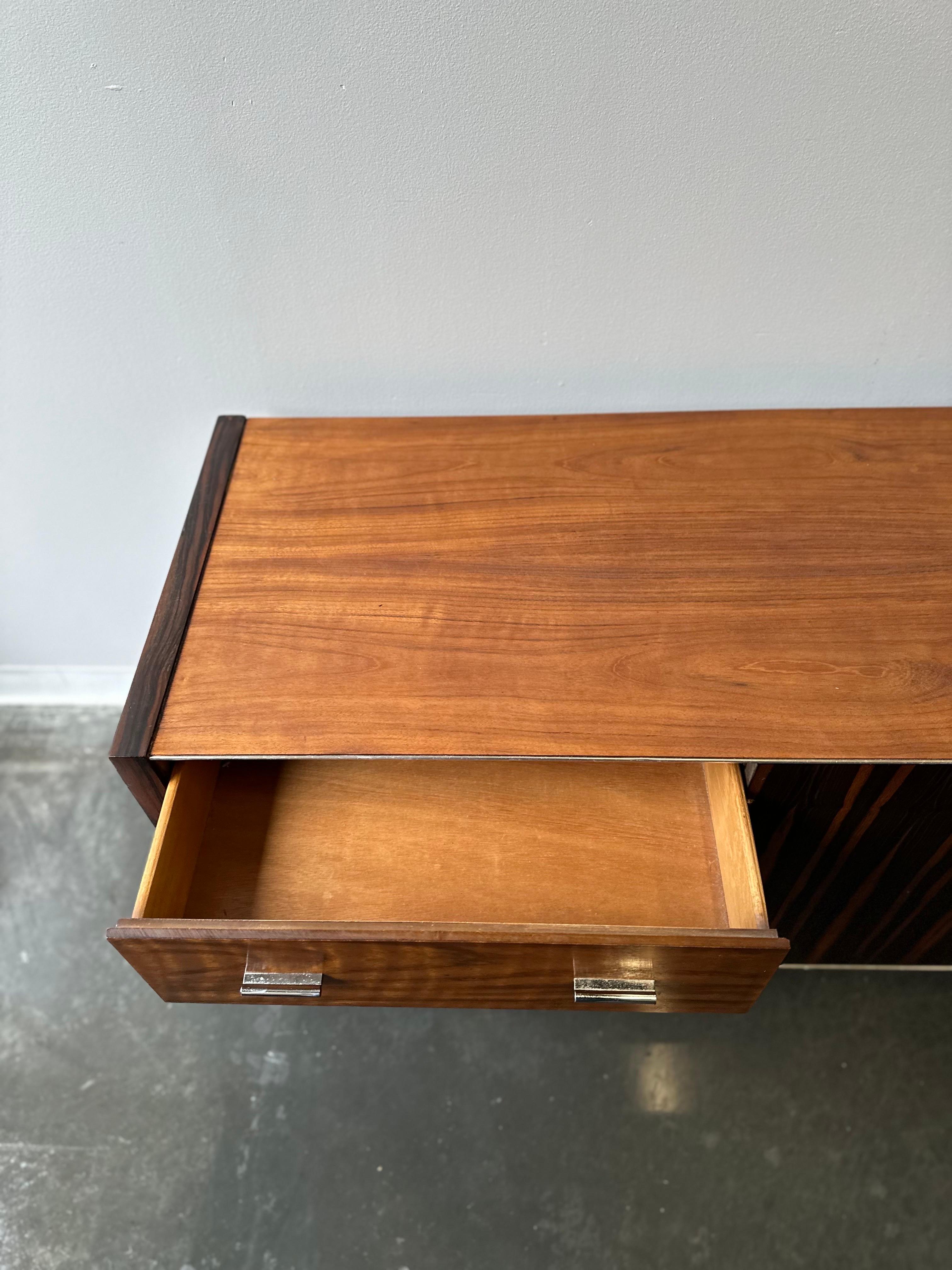 Mid-Century Modern Mid Century Modern Rosewood and Walnut Dresser circa 1960