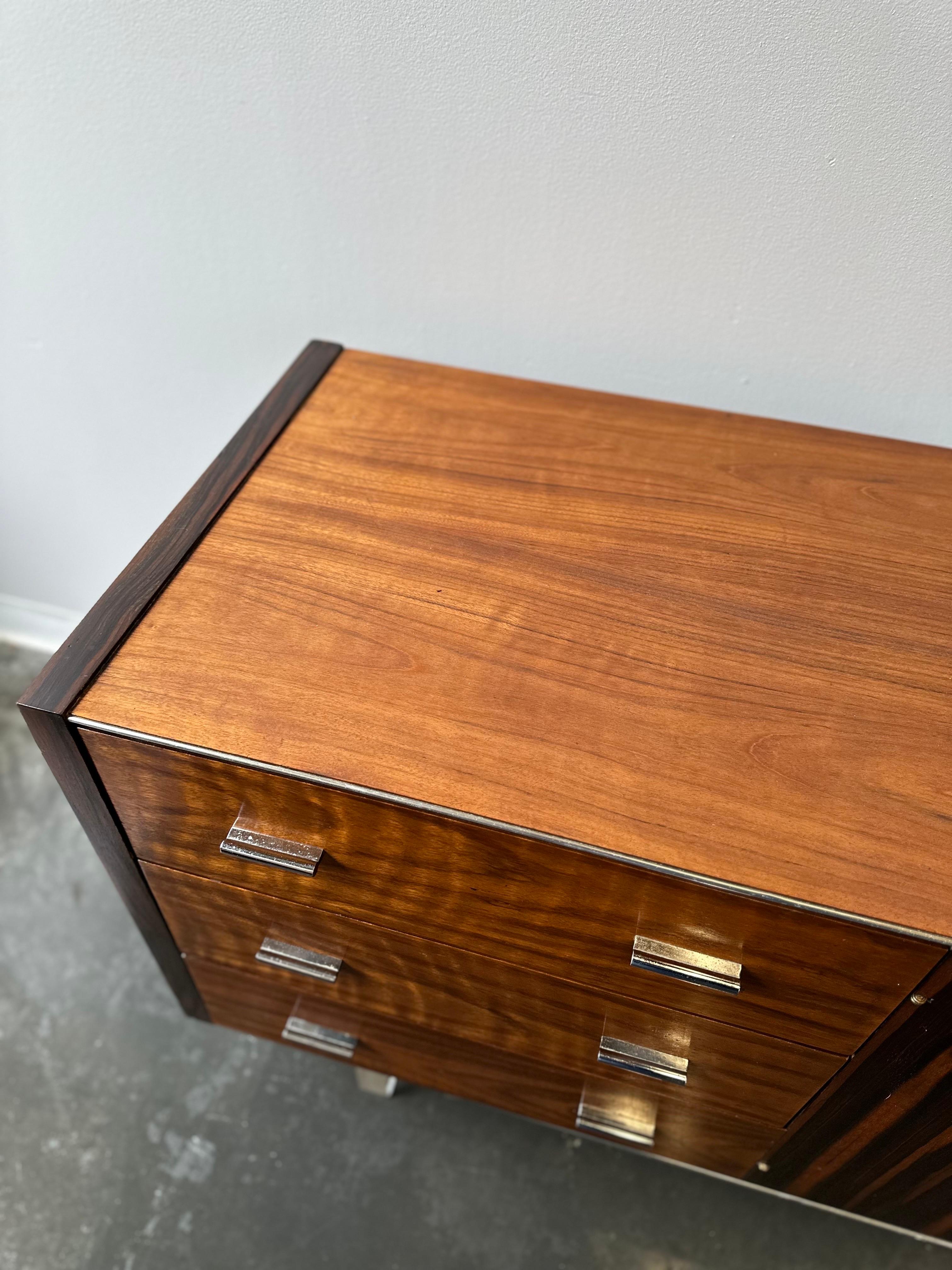 Mid-20th Century Mid Century Modern Rosewood and Walnut Dresser circa 1960