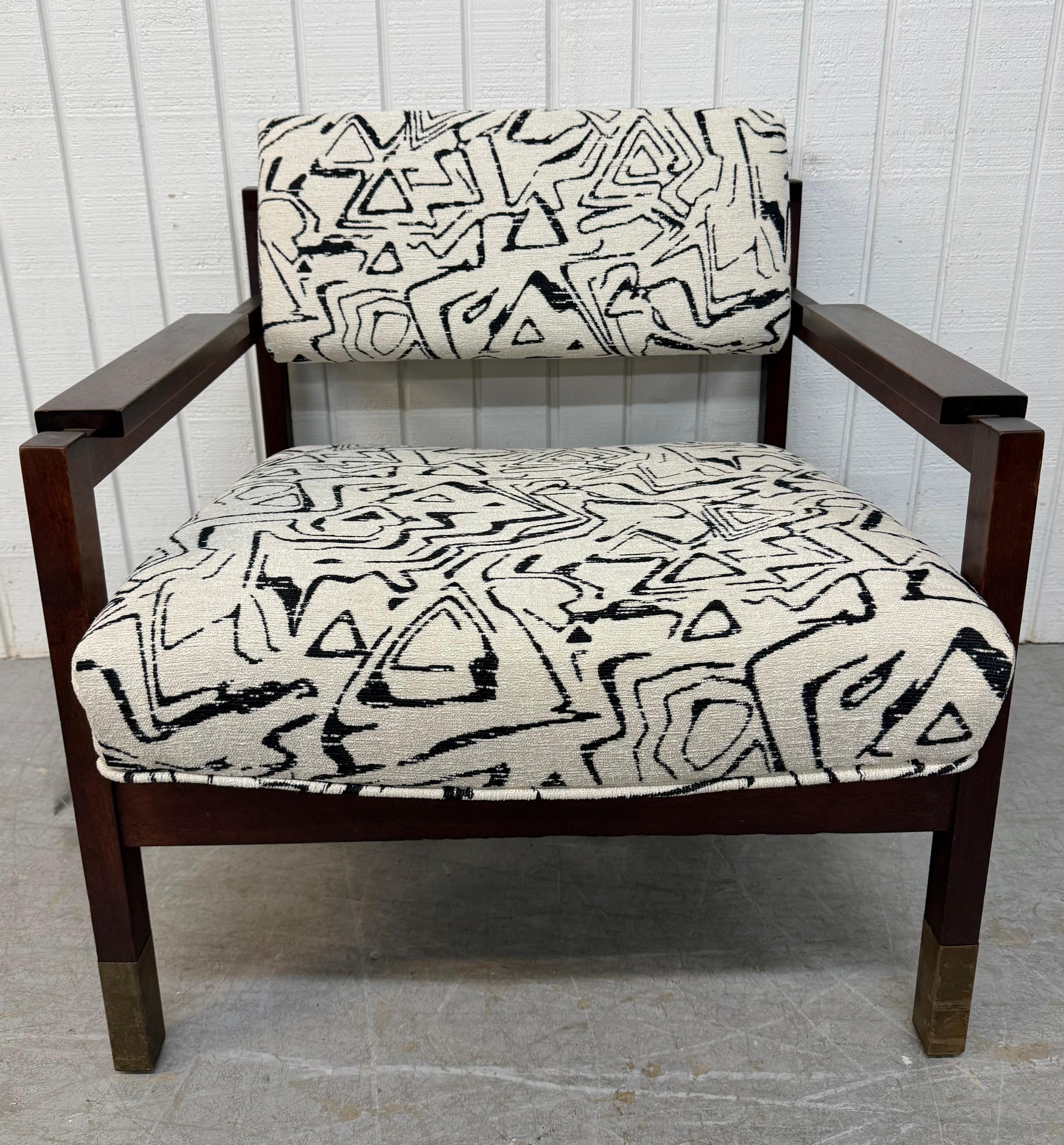 American Mid-Century Modern Rosewood Arm Chair For Sale