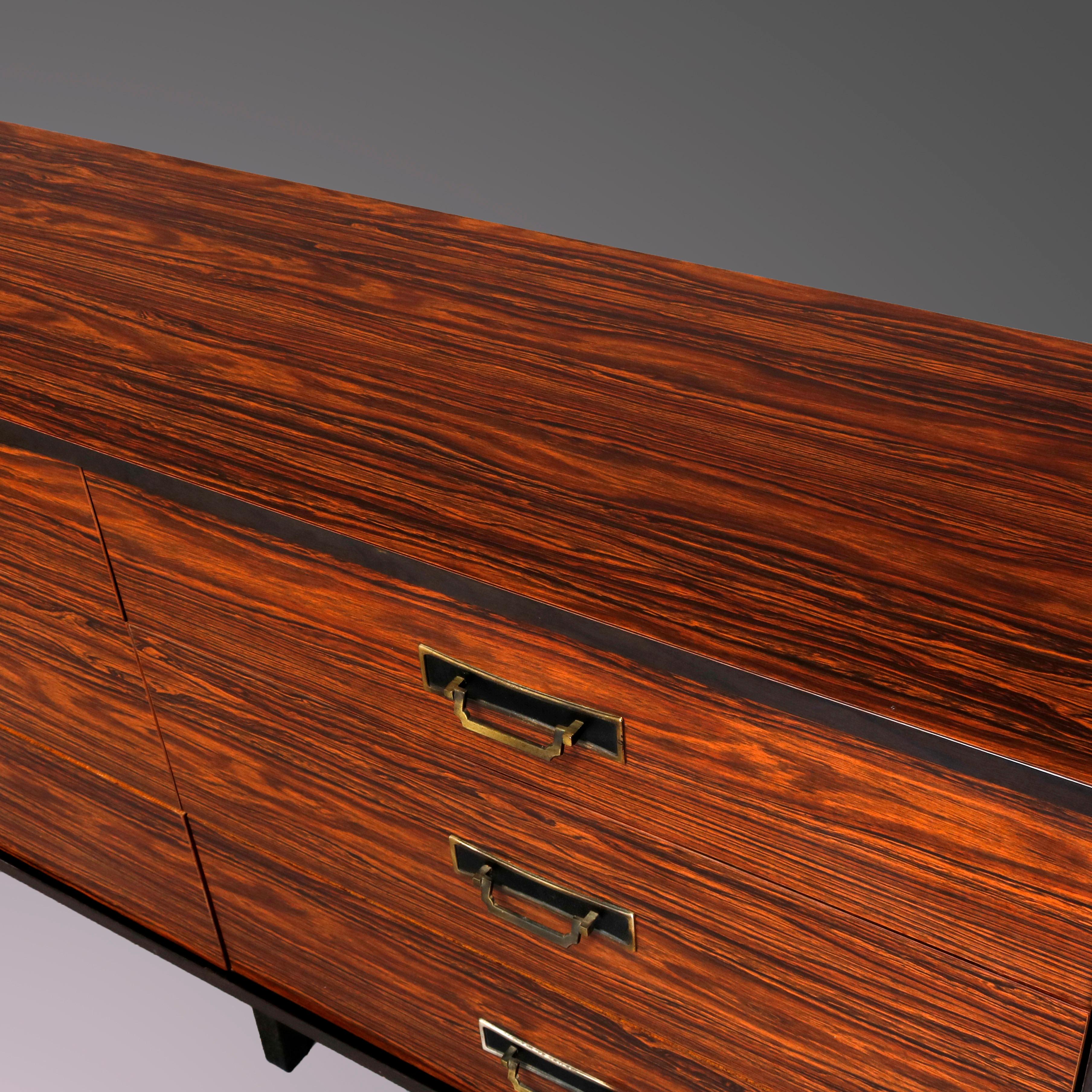 American Mid-Century Modern Rosewood Chest of Drawers, 20th Century