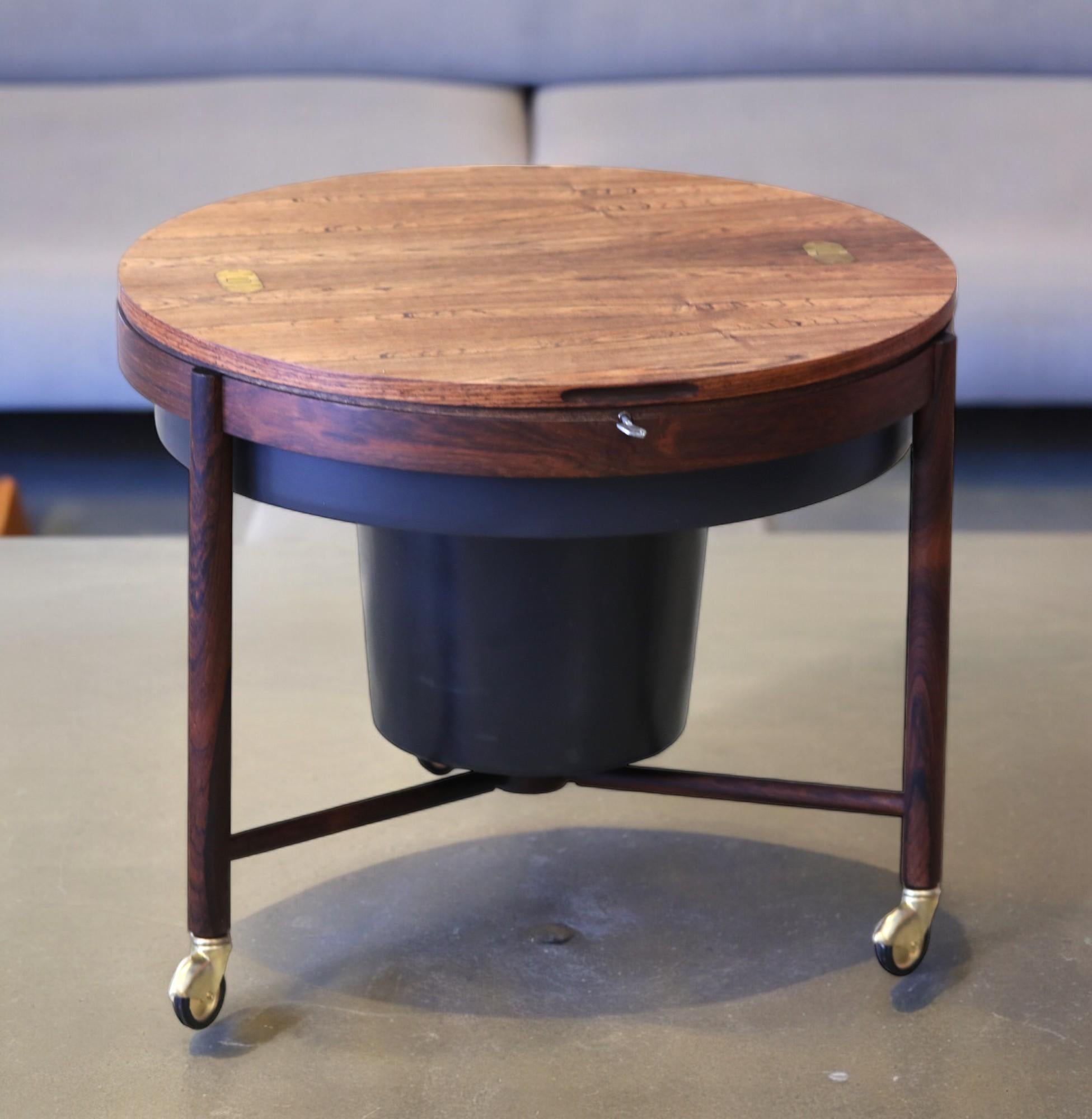 Mid-Century Modern Rosewood Cocktail Bar Accent Table, Relling & Rastad, Norway For Sale 4