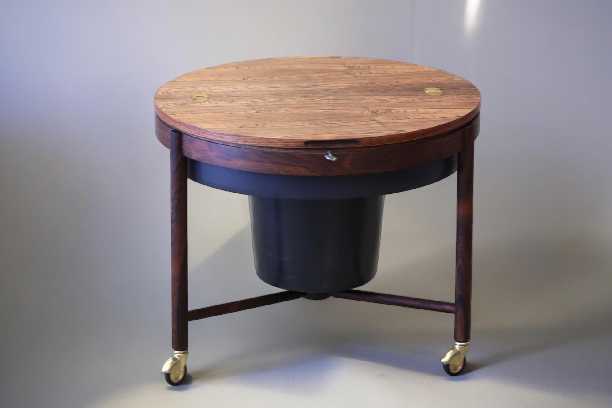 Mid-Century Modern Rosewood Cocktail Bar Accent Table, Relling & Rastad, Norway For Sale 10