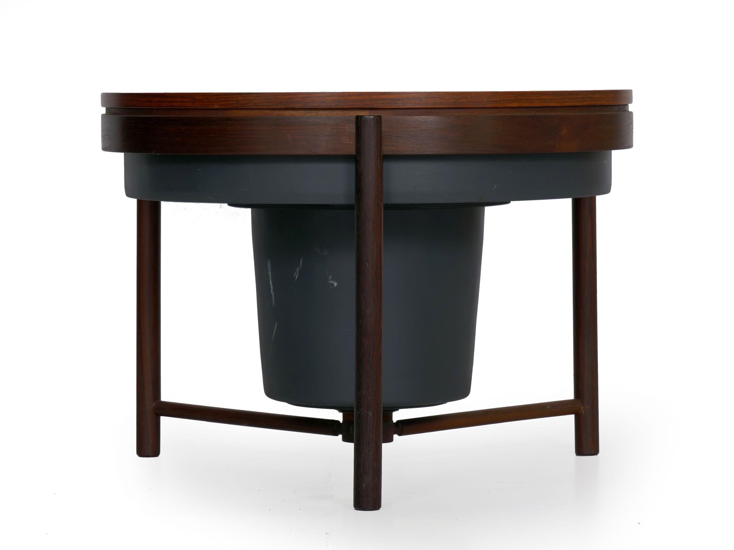 Mid-Century Modern Rosewood Cocktail Bar Accent Table, Relling & Rastad, Norway In Good Condition In Shippensburg, PA